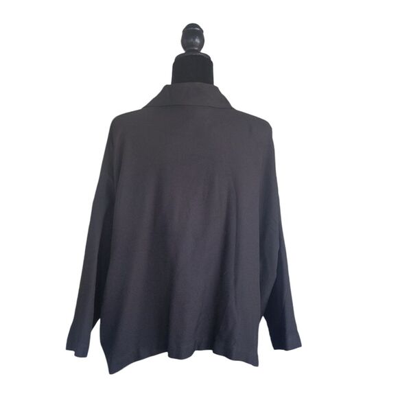 Eskandar Boxy Oversized Baby Camel Jacket/Shirt In Dark Espresso - Picture 4 of 9